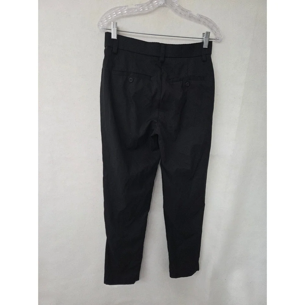 Haggar Cool Right Performance Flex Pants Mens 30x30 Black Slim Fit Dress Slacks
